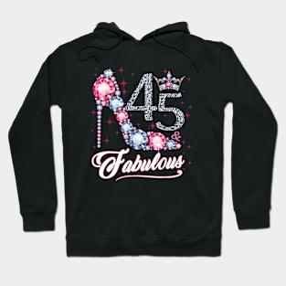 45 And and Fabulous 1975 45Th Birthday Gift Hoodie